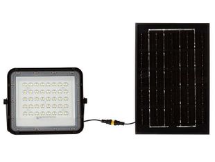 Reflector LED cu panou solar 6W, telecomanda, 400lm, 4000K, IP65, negru, V-Tac SKU-7822 