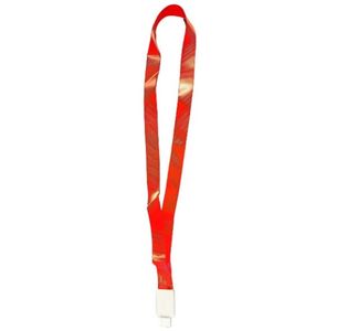 Snur cu port-ecuson retractabil, lungime Culoare rosie 425mm, extensie 380mm, capsa plastic, CF-2036-RD