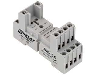 Soclu pentru relee RS/PT5, 24V, terminale cu surub, 14 poli, 10A, Schrack, YRS50004