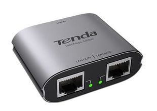 Splitter retea Tenda TND-SG103M, 1 intrare si 2 iesiri RJ45, 3 porturi Gigabit, alimentare USB-C, carcasa metalica