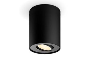 Spot LED interior Philips Hue Pillar 8720169319998, 4.2W, 400 lm, lumina alba calda-rece, 2200-6500K, GU10, Bluetooth, Zigbee, IP20, negru