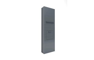 Stalp aluminiu cutie postala si colete Virtuoso Deluxe  50-857/7016, 600x250x2000mm
