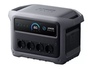 Statie alimentare portabila Anker Solix C1000X A17633A1, Generatia 2, 1024Wh, 2000W, LiFeP04, incarcare solara 600 W, UPS 10 ms, Gri