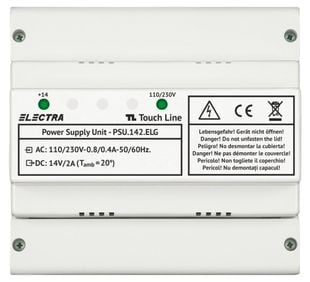 Sursa de alimentare aditionala Electra PSU.142.ELG, 14V, 2A, montaj sina DIN, carcasa ABS
