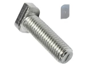 Surub M10X25 cap T , fixare profil H sisteme fotovoltaice, M10x25mm, otel inoxidabil A2, DIN 933, 100 buc, M10X25-TBOLT