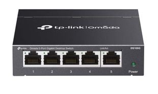 Switch 5 porturi Gigabit (4+1) Tp-Link Omada DS105G, 5x 10/100/1000Mbps RJ45, QoS, fara management, plug and play 