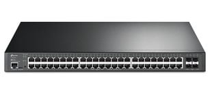 Switch cu management Tp-Link TL-SG3452XP, 52 porturi, 48x RJ45 PoE+, 500W, 4x 10GE SFP, integrare in Omada SDN, montare in rack