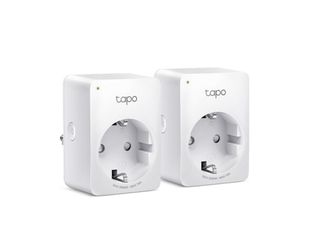 Priza inteligenta Smart Wi-Fi Tapo P110, monitorizare energie, control vocal, programare, design compact, 2 bucati, TAPO P110(2-PACK)