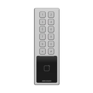 Tastatura exterior Hikvision DS-PK502MDX, alimentare Bus, protectie IP66, rezistenta IK08, 2 zone cablate, 1 releu, cititor tag