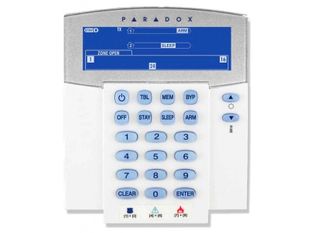 Tastatura sistem de alarma wireless LCD Paradox K37 40m Range