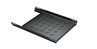 Tava culisanta cu adancime de 350mm, pentru rack de 600mm, capacitate 30kg, Safer SAF-MOBSHELF350-RK600FLOOR
