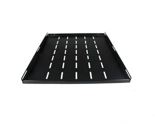 Tava rack 19 inch fixa, adancime 550mm, metalica, incarcare 90kg, negru RAL9004, Safer TAVAF80-FLOOR