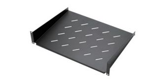 Tava fixa pentru rack de perete, cu prinderi, 1U, 400mm, capacitate 20kg, Safer SAF-FIX400-RK600