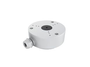 Doza de conexiuni pentru camere Tiandy TC-P54BM-V5V3.0, diametru 117mm, inaltime 41mm, metal, alb
