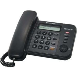 Telefon analogic cu afisaj LCD si Caller ID, negru Panasonic KX-TS560FXB