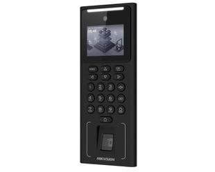 Terminal de control acces, 2 MP, recunoastere faciala, amprenta, MIFARE 13.56 MHz, ecran LCD, Hikvision DS-K1T321MFWX