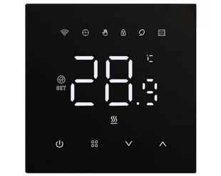 Termostat inteligent Avatto WT410-16A-B, Wi-Fi, aplicatie mobila Tuya, control vocal, ecran tactil, 16A