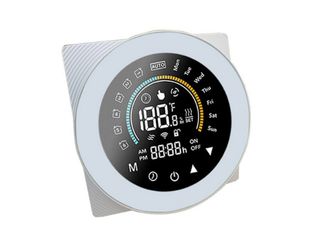 Termostat inteligent WiFi, color, compatibil cu aplicatia eWeLink,  tip "C" contact uscat, Alb, SmartWise, SMW-TER-CW-COL