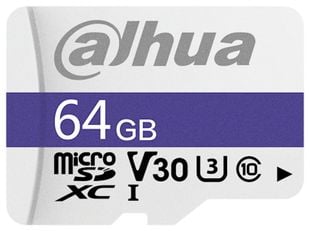 Card de memorie pentru stocare video Micro SD 64GB Clasa 10 Dahua, TF-C100/64GB