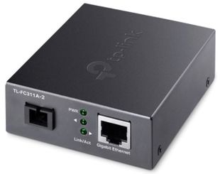 Media Convertor WDM, 1x LAN Gigabit, suporta Auto-MDI/MDIX, Extensie fibra oprica pana la 2000 m, Tp-Link TL-FC311A-2