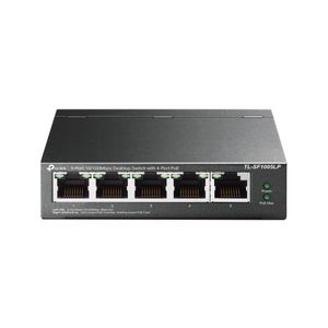 Switch 4 porturi PoE, 10/100Mbps, 41W, Tp-Link, TL-SF1005LP