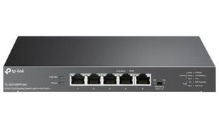 Switch 5 porturi Gigabit RJ45, Tp-Link TL-SG105PP-M2, 4x porturi PoE++, 123W, capacitate 25Gbps, plug and play