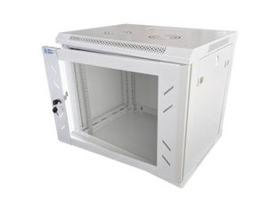 Rack 9U, 19 inch, 600x 600x 501, sarcina 60kg, IP20, montare pe perete, gri, Braun Group TS-9U6X6-W