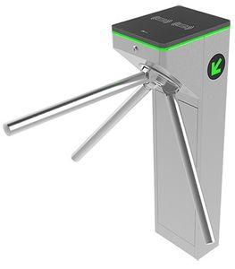 Turnichet control acces bidirectional ZKTeco ZK-MTS1000-PRO, 3 brate, otel inoxidabil, latime trecere 550mm, mod urgenta