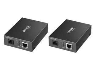 Media convertoare, single mode, 1x modul cu 2x RJ45 1000MB/s si 1x modul cu 1x RJ45 1000MB/s, 20km, 1310nm, Tp-Link Omada KIT-MC212/211CS-20