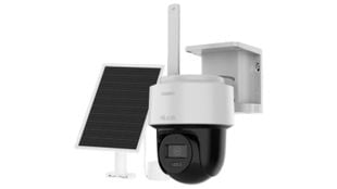Camera de supraveghere cu cartela SIM 4G, Wireless, Panou solar si Acumulator, Alarma, HiLook IPC-CFSP4/4G-SIM, Rotativa, 100% wireless