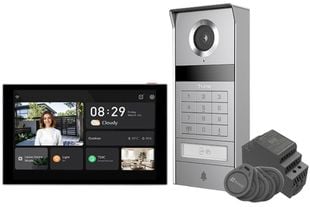 Videointerfon smart EZVIZ TP 9 Pro 4K , 2mm, IR, detectie persoane, audio bidirectional, NFC RFID QR, microSD + cloud, 24VDC, interior + exterior, CS-TP9 (4K NFC)