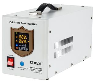 UPS cu Sinus Pur de 700W, pentru centrale termice, Kemot ProSinus, pentru baterii de 12V, incarcare 10A, URZ3406