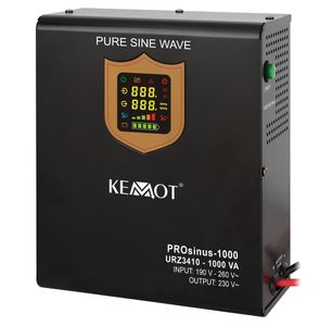 UPS 700W compatibil cu baterii de 12V, pentru centrale termice, sinusoida pura, Kemot ProSinus-700, URZ3410