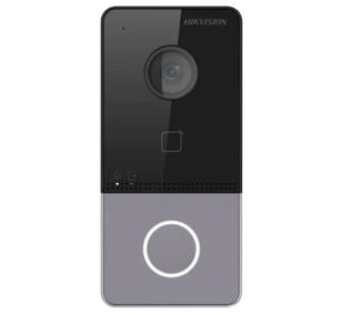 Videointerfon IP, Wi-Fi / LAN / PoE, cu control acces, Hikvision DS-KV6113-WPE1(C)
