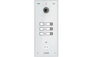 Post exterior videointerfon Electra VPH.03S03.ELWTL, 3 familii, montaj aparent, IP44, alb