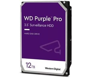 Hard Disk Western Digital, 12 TB (Tera Bytes), Purple, special pentru supraveghere, 3.5", SATA WD121PURP