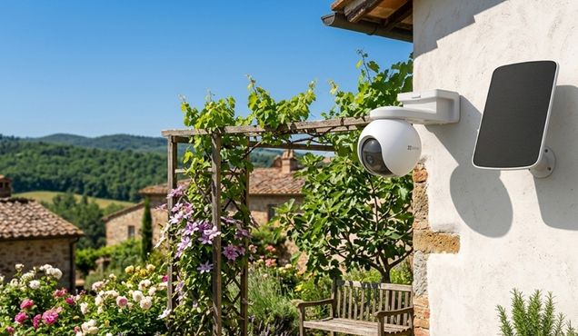 Camera supraveghere WiFi cu panou solar pentru locuinta