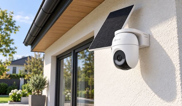 Camere IP wireless exterior cu panou solar si tehnologie AOV