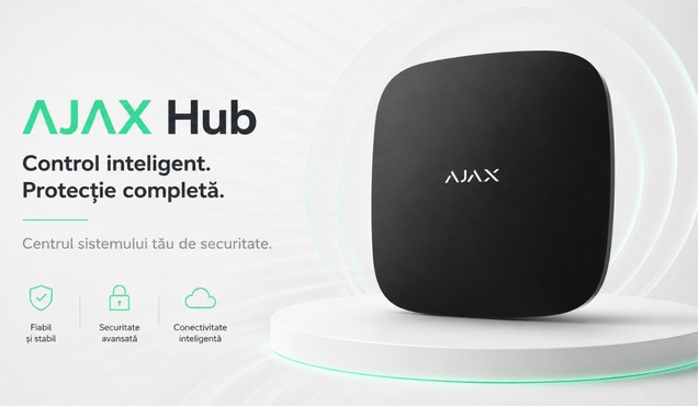 Centrala Ajax pentru sistem de securitate modern