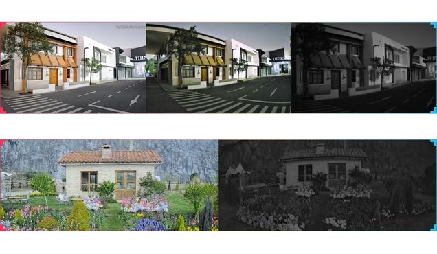 Comparatie intre imaginea nocturna WizColor si supravegherea video obisnuita