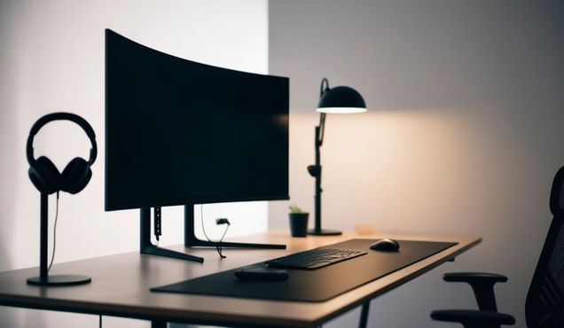 Monitor gaming pentru calculator cu ecran curbat
