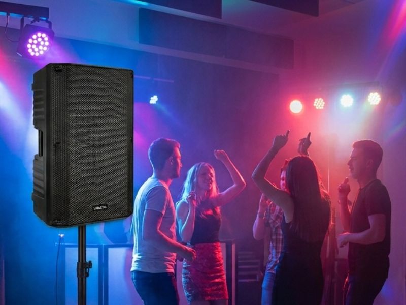 boxa activa profesionala cu amplificator integrat pentru evenimente