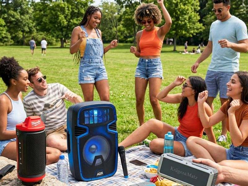 boxa cu Bluetooth pentru petrecere in aer liber