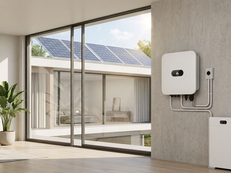 invertor Huawei hibrid conectare baterie stocare