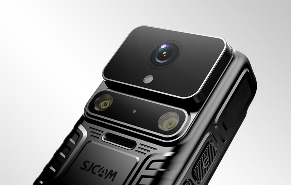 Design robust Body-Camera 4K Wi-Fi pentru Politie, Paza si alte servicii speciale de securitate SJCAM A50, 20 MP, LED+IR, Microfon, I65