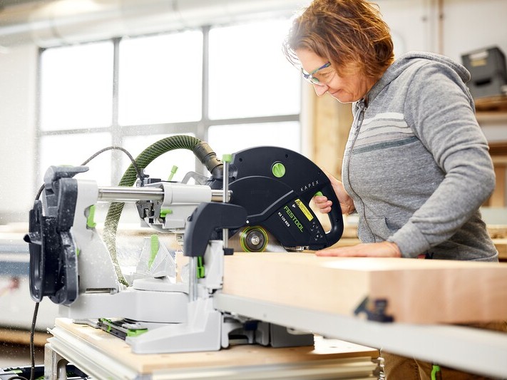 Ferastrau circular stationar Festool cu sanie si set UG KAPEX KS 120 REB Set UG, 1600W, cablu 3.5m, ghidaj dublu, taieri fixe, FastFix, 575313