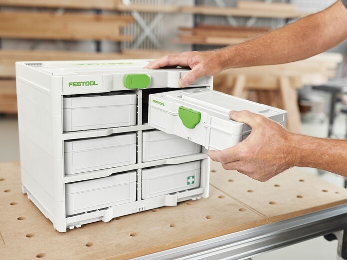 Organizator scule Festool, 6 module, 396x 296x 330mm, sarcina 40kg, 577807