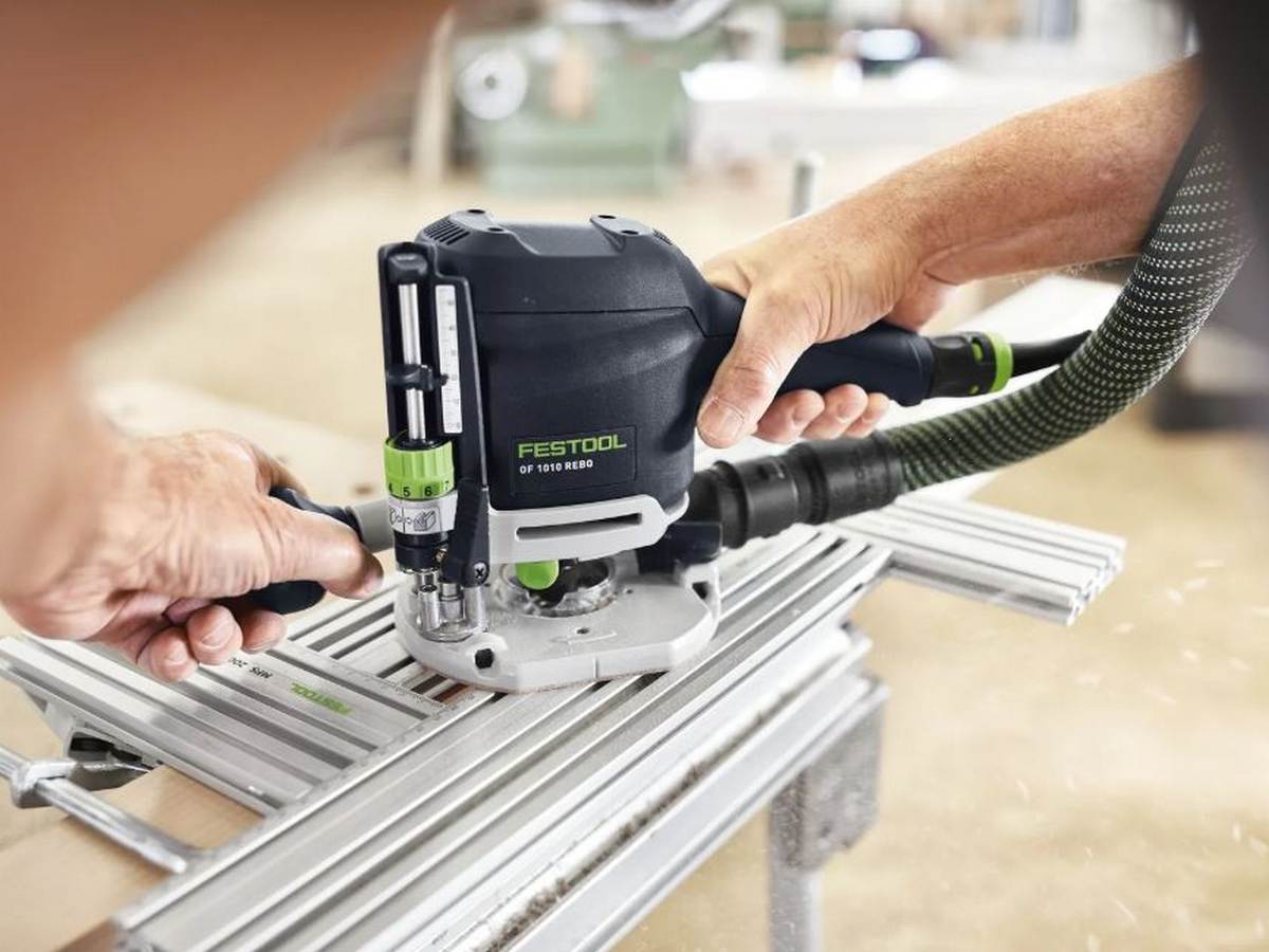 Masina de frezat Festool OF 1010 REBQ-FS-Set+Box, 9500-23000 RPM, cursa frezare 55mm, accesorii, cutie, cablu 4m, 578053