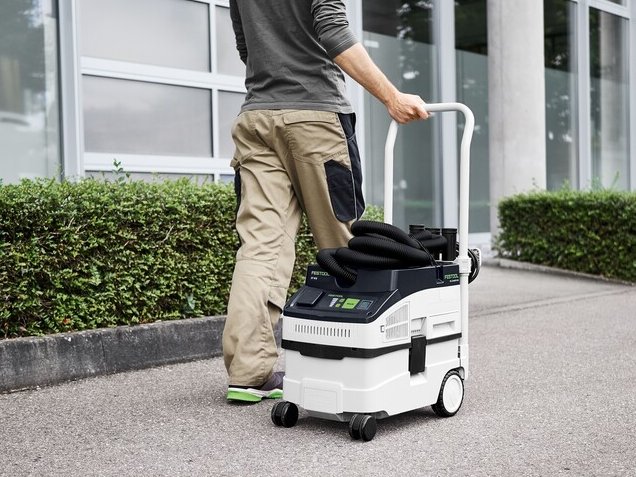 Aspirator mobil Festool CLEANTEC CT 15 cu accesorii set, 15 l, 350-1200W, cablu 5m, absoarbe apa, 578450