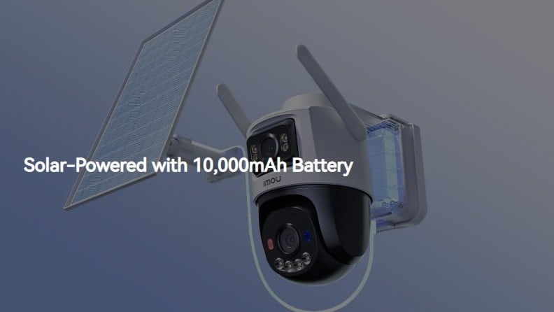 camera cu panou solar si baterie